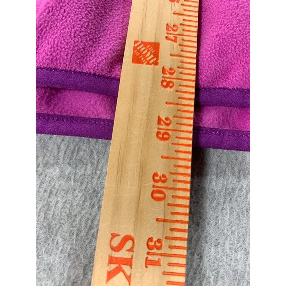 Columbia Fleece 4 Snap Midweight Pullover (Women's Large) Purple - Picture 9 of 13